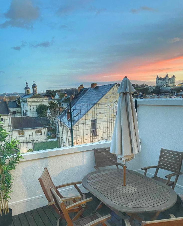 La Terrasse Saumuroise - Vue Chateau & Loire מראה חיצוני תמונה